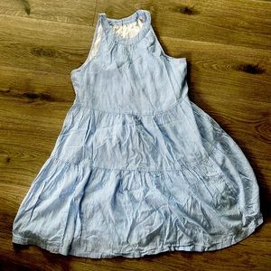 Light and airy blue and white dress—so soft!